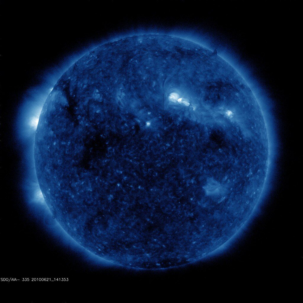Full disk view of the sun June 21, 2010