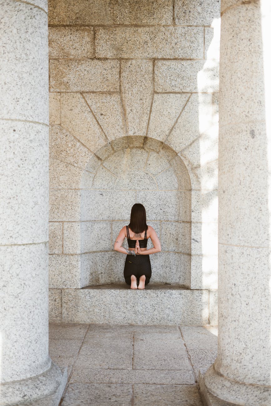 photo of woman practicing yoga